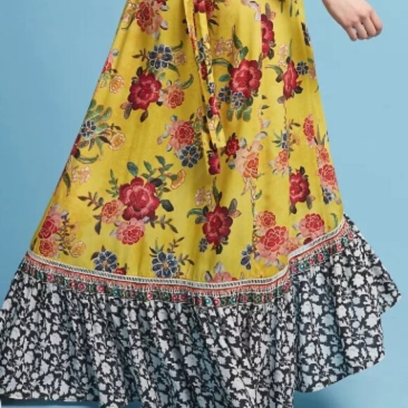 Farm Rio Sunlit Floral Maxi Dress XS $250 - Picture 9 of 12